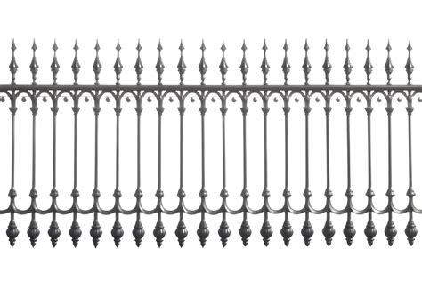 park iron fence cut out isolated on transparent background ,generative ...