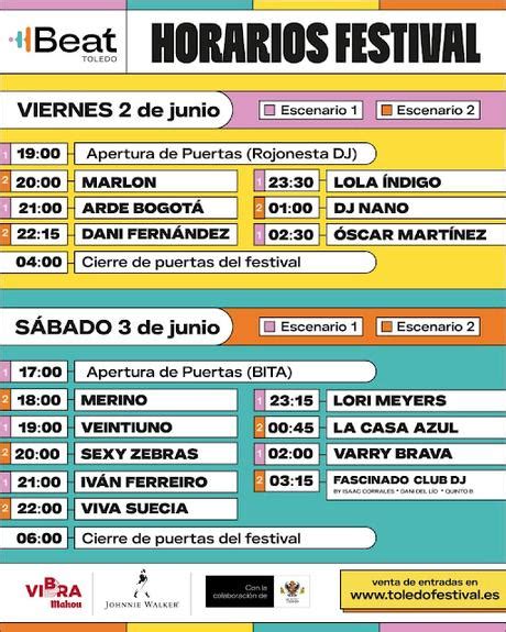 Toledo Beat Festival Horarios Paperblog