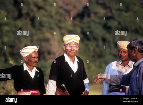 Kodavas In Their Traditional Dress At Madikeri Mercara In Kodagu