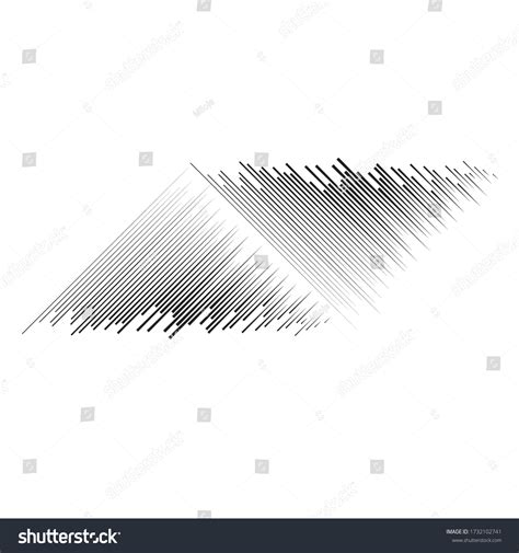 Speed Lines Triangle Form Vector Illustration Stock Vector (Royalty ...