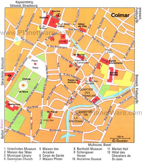 map  colmar france top tourist attractions