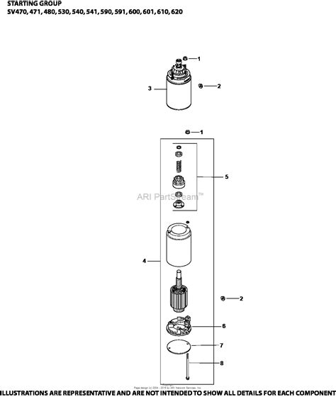 Kohler SV620 0217 MTD 22 HP 16 4 KW Parts Diagram For Starting System