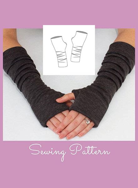 Fingerless Gloves Pattern Knit Sewing Pattern Gina Renee Designs