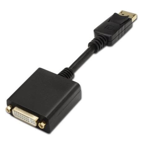 Aisens Adaptador DisplayPort A DVI D Macho Hembra 15cm Negro