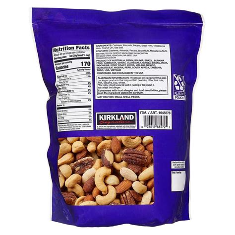 Kirkland Signature Salted Extra Fancy Mixed Nuts Premium Lb