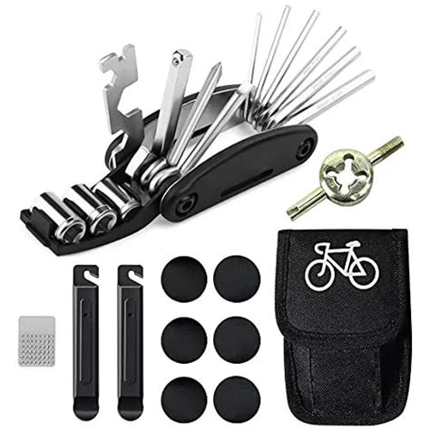 KIT D OUTILS DE réparation de crevaison pour vélo 16 en 1 multifonction