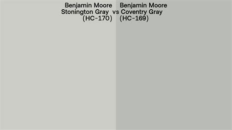 Benjamin Moore Stonington Gray Vs Coventry Gray Side By Side Comparison