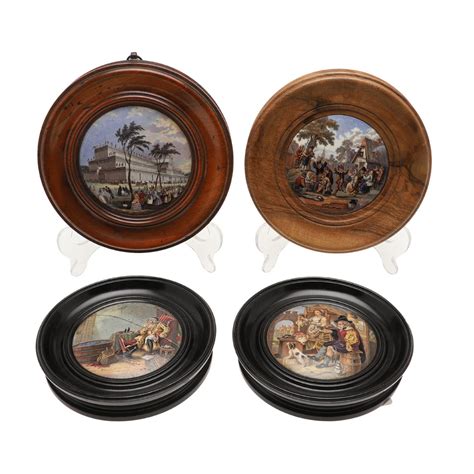 19thc Prattware Pot Lids Great Exhibition Ceramics And Porcelain