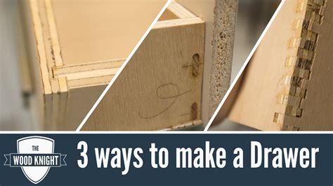 113 How To Make Drawers 3 Different Ways Youtube How To Make Drawers Drawers Woodworking