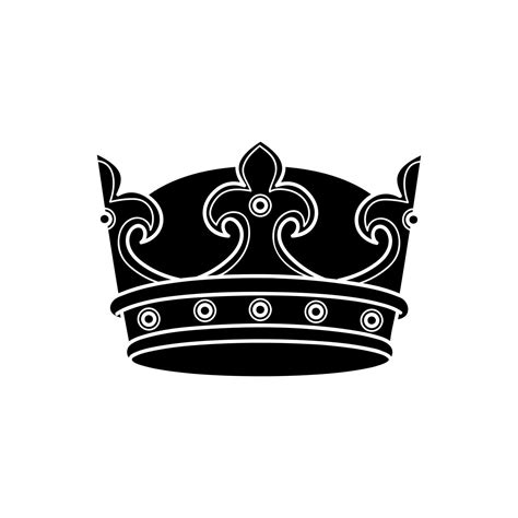 Crown Vector Icon King Illustration Sign Queen Symbol Monarchy Mark