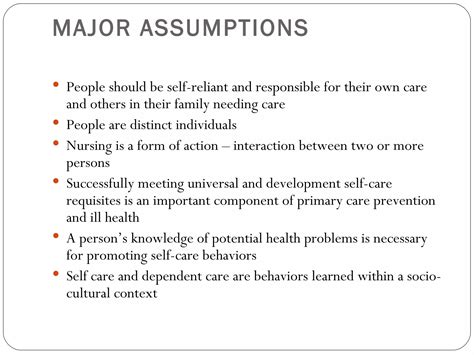 Orem S Self Care Deficit Theory Ppt