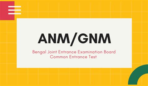 West Bengal GNM And ANM Admission 2023 Dates Application Form Bright