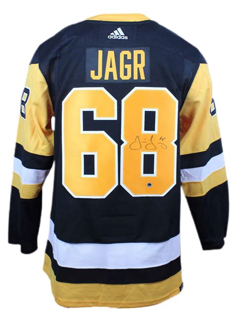 Jaromir Jagr Autographed Pittsburgh Penguins Jersey - Razilia