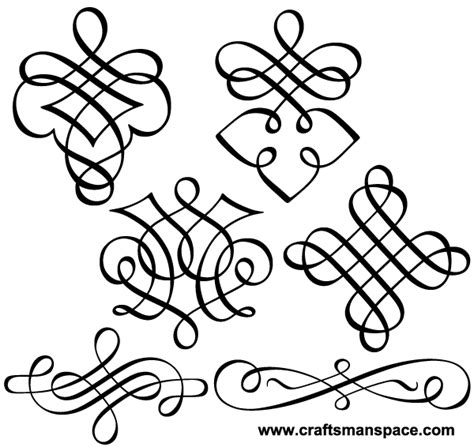 Vector Decorative Flourishes Clip Art Download Free Vector Art Free