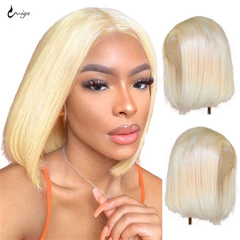 Uwig perruque Bob Lace Front Wig lisse brésilienne Remy cheveux