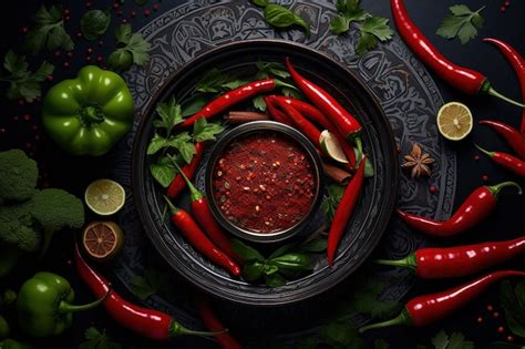 Premium AI Image Red Pepper Hot Chili Pepper Capsicum Annuum Pungent Spice The Flavor Tastes