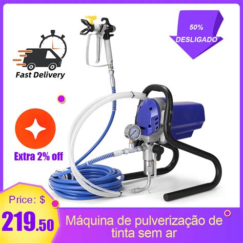 W Airless Pulverizador El Trico Profissional De Alta Press O M Quina