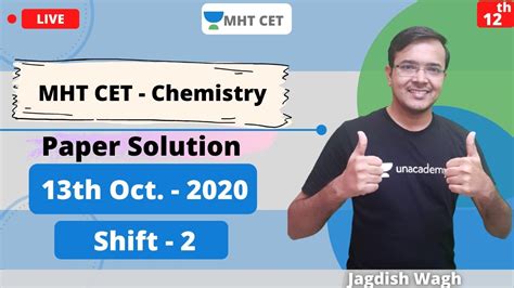 Unacademy MHT CET MHT CET 2020 Paper Analysis Chemistry Crack MHT