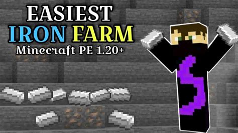 Easiest IRON FARM For Minecraft 1 20 Pocket Edition How To Make Iron