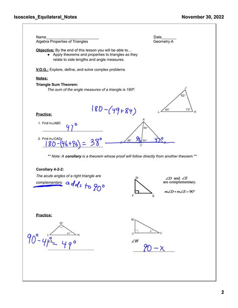 Solution Isosceles Equilateral Notes Studypool