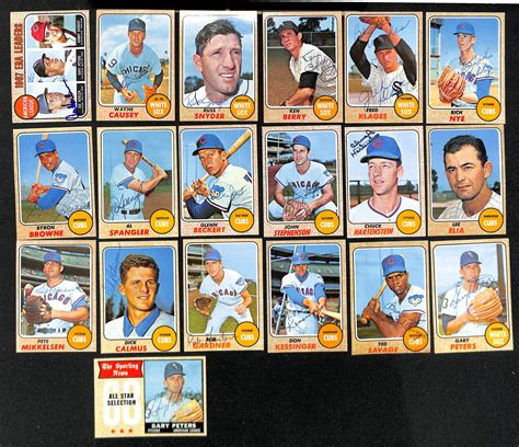 Lot Detail Lot Of Signed Topps Baseball Cards W Colavito