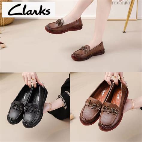 Jual Sepatu Clarks New Pita Woman Flat Wanita Kulit Asli Sepatu Wanita