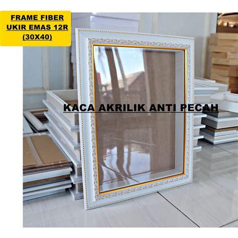 Jual Pigura Frame Foto 3D Motif Ukir Emas Ukir Putih Ukuran 12R 30x40