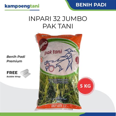 Jual Benih Padi Inpari 32 Jumbo Pak Tani 5 Kg Shopee Indonesia