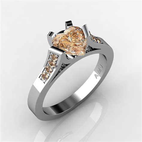 Heart Diamond Ring Yellow Gold