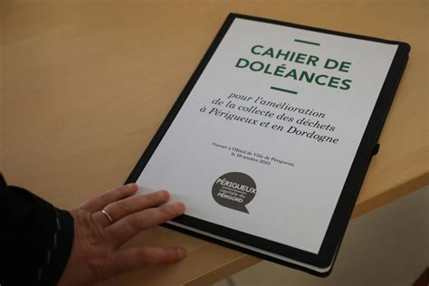 P Rigueux Un Cahier Pour Recueillir Les Dol Ances Sur La Collecte Des