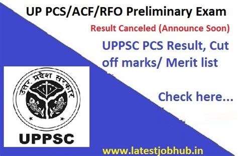 Uppsc Pcs Result Uttar Pradesh Pcs Prelims Exam Score