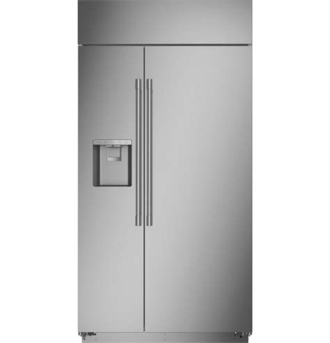 Ziss420dnss — Monogram 42 Built In Side By Side Refrigerator With