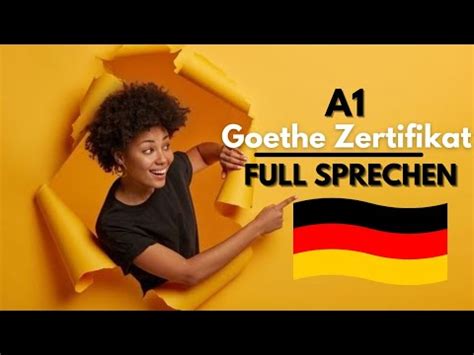 A Goethe Zertifikat Sprechen Teile A Sprechen Sprechen