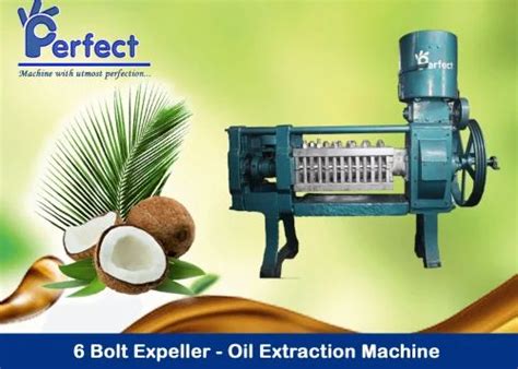 Commercial Expeller Perfect 6 Bolt Oil Extraction Machine Capacity Up