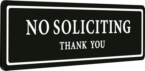 Amazon No Soliciting Sign For Yard With Stake All Metal