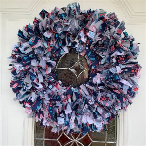 Rag Wreath - Etsy