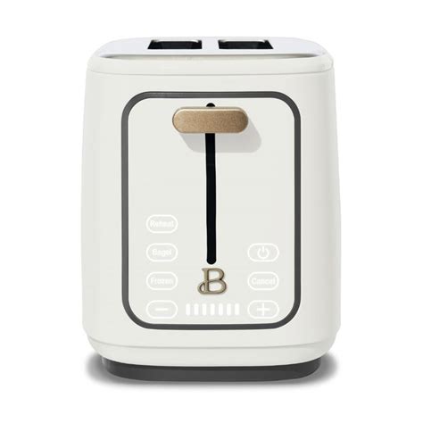 Beautiful 2 Slice Toaster with Touch-Activated Display, White Icing by ...