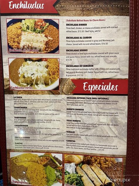 Online Menu Of El Refu Humble Tx