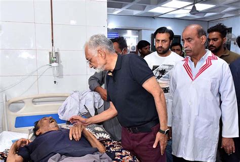 Caretaker Minister For Health Punjab Prof Javed Akram Visiting Allama