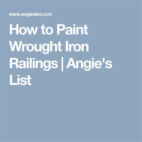 How To Paint Wrought Iron Railings Step By Step Iron Railing Wrought