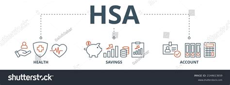 Hsa Banner Web Icon Vector Illustration Stock Vector Royalty Free