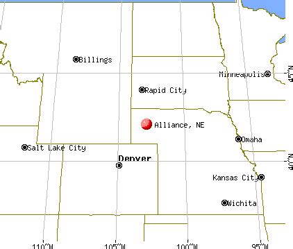 Map Of Alliance Nebraska | Draw A Topographic Map