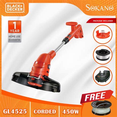 BLACK DECKER GL4525 B1 450w String Trimmer Grass Cutter Trimmer Mesin