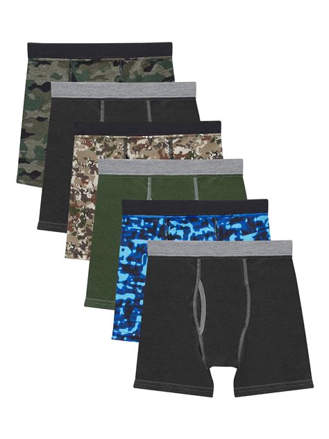 Hanes Boys Comfortsoft Waistband Camo Prints Boxer Briefs 51 Bonus