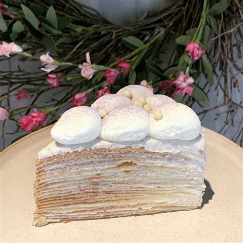 Taro White Chocolate Crepe Cake – For Us Bakery
