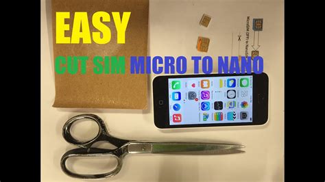 Iphone5 How To Convert Micro Sim Card Into Nano Sim Card YouTube