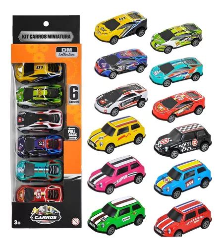 Kit 6 Carrinhos De Fricção Metal Racing Estilo Hot Wheels Cor Multicolor MercadoLivre