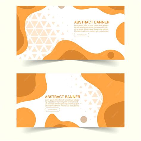 Premium Vector Abstract Banner Background Templates Style Poster