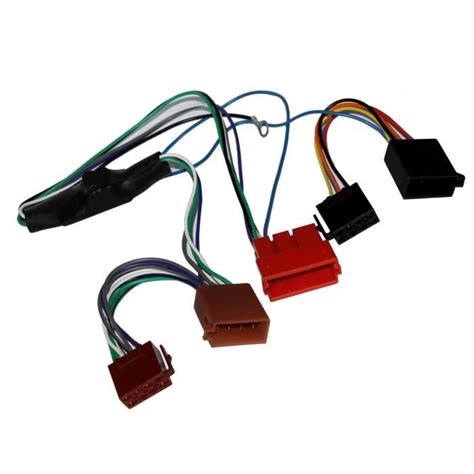 Adaptateur faisceau câble fiche ISO autoradio pour Audi A2 A3 A4 A6 A8