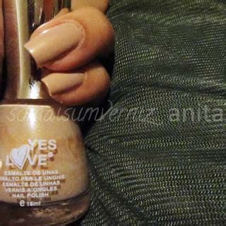 Só mais um verniz Nude shimmer dourado Yes Love F